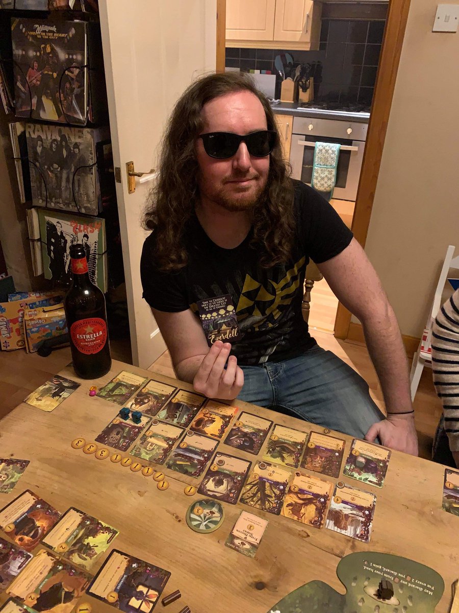 So <a href="/JoeyClass/">Joey Class</a> won our first game of Everdell with a score of 73, I'm not happy about this at all 😭😭😭 but absolutely loved the game and can't wait to play it again <a href="/StarlingGames/">Starling Games</a> #Everdell #tabletopgaming #boardgame