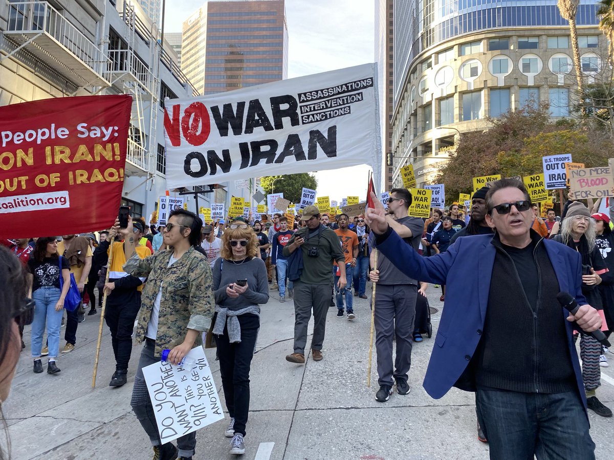 Heading Down 4th street Los Angels 

#NoWarOnIran