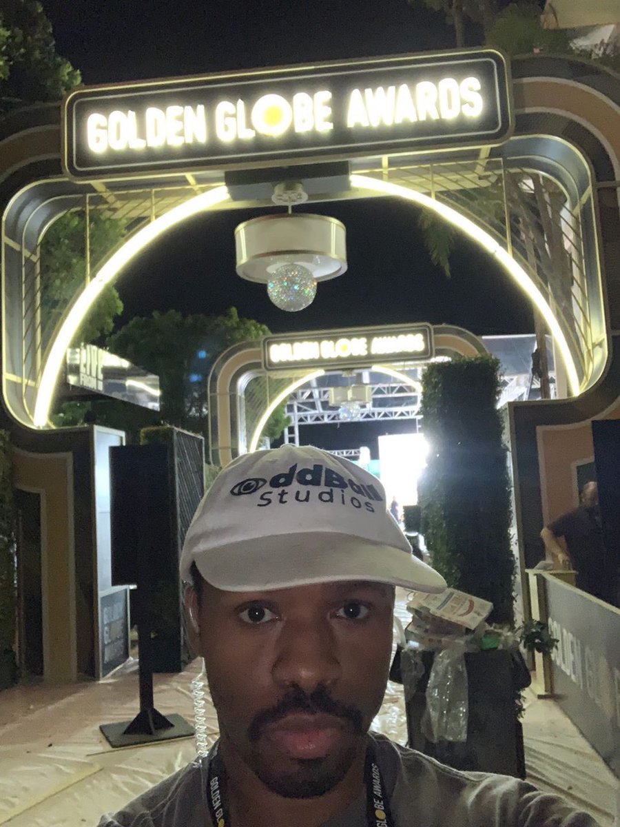 Here’s a quick selfie of our producer Charles H. Wonsey doing production work at the “Golden Globe Awards”. We hope you guys are tuning into it when airs!!! #GoldenGlobes