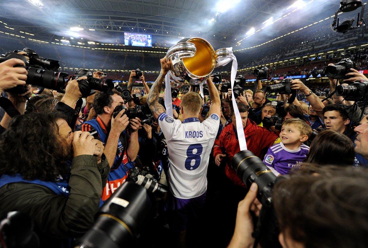 ChampionsLeague's tweet photo. Happy birthday, four-time #UCL winner Toni Kroos! 🥳 https://t.co/bU5MOO2AK2