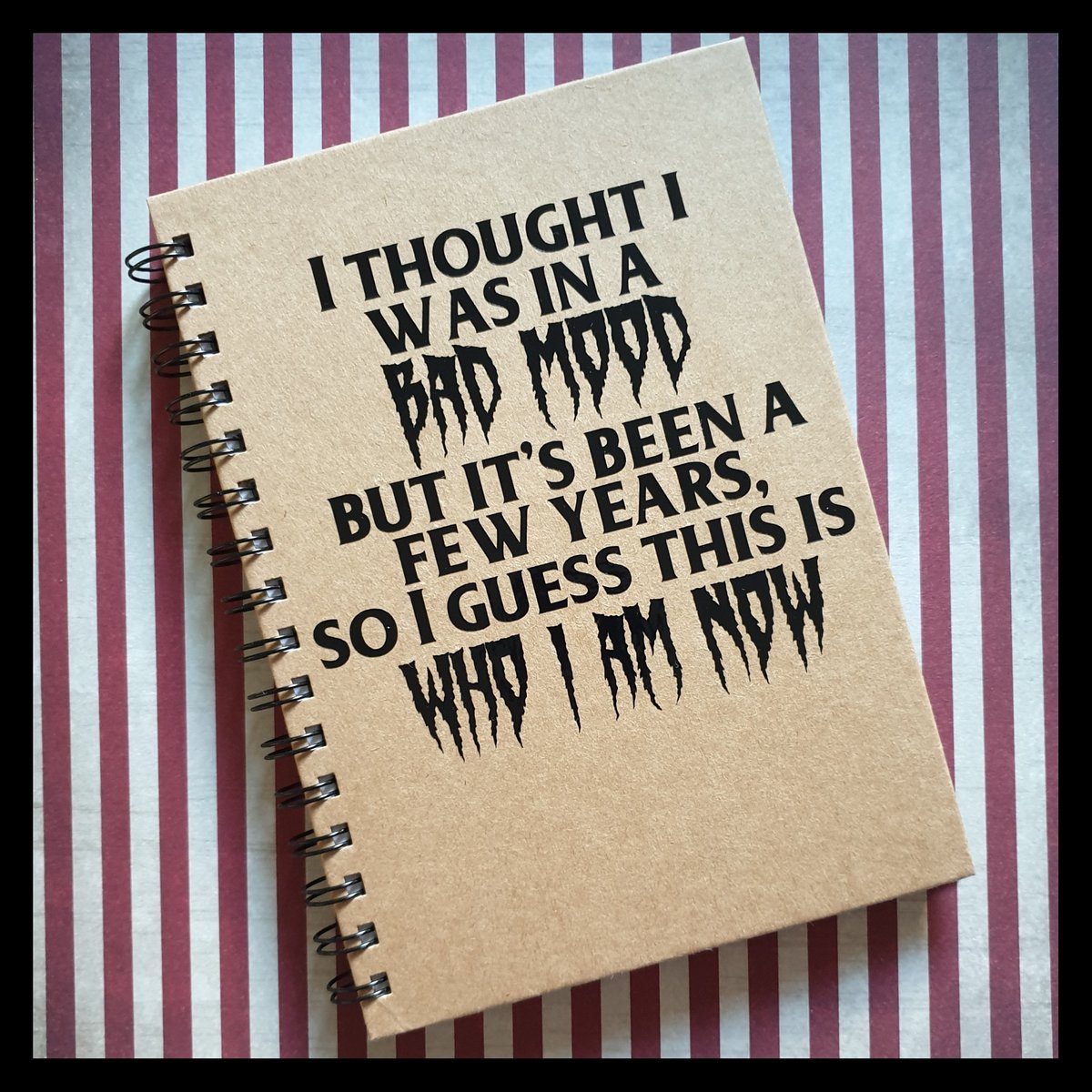 rebelsoul_uk's tweet photo. New year new me? Nahhhh 🤣
https://t.co/jCANqUtLPu
#thisiswhoiam #notebook #etsyuk #linkinbio #mood https://t.co/ZApgDS3S0w