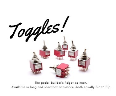 Give ‘em a flip! We’ve got all the toggles your heart desires—55 different toggles and toggle accessories in all! Available in long and short bat actuators, solder lug and PCB mount terminals. Hit up the “toggle switches” category on our website to shop. ift.tt/2QpOI9R