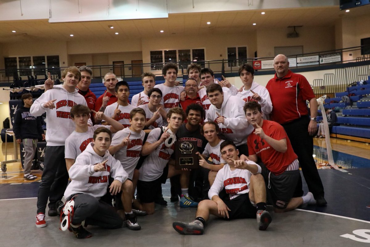 Manheim Township Dual Champs, and 600 wins for Coach McCollum! #9-0