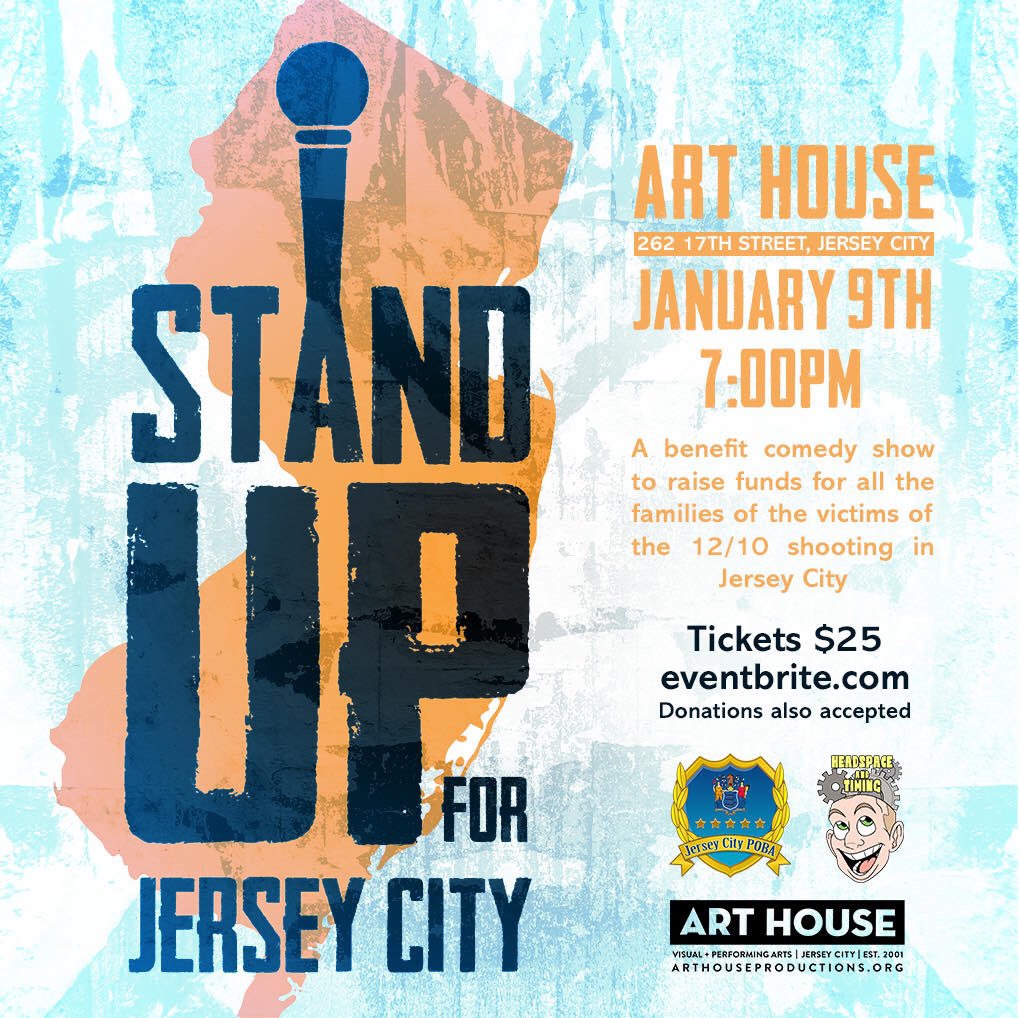 Jersey City P.O.B.A. (@jerseycitypoba) on Twitter photo We are grateful to all of these comedians that are giving their time and talent for this very special event- no better way to heal a city than through laughter! <a href="/arthouseprods/">Art House Productions</a> We are grateful to all of these comedians that are giving their time and talent for this very special event- no better way to heal a city than through laughter! <a href="/arthouseprods/">Art House Productions</a>