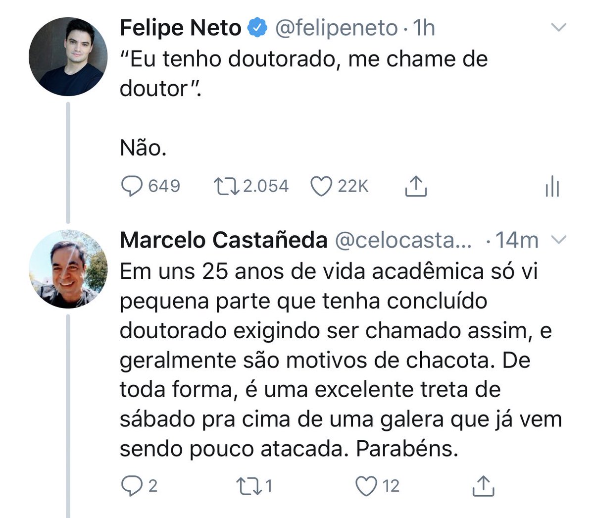 Felipe Neto 🦉 on Twitter: "Esse é um dos principais motivos de tanta gente ter raiva da “esquerda”. Gente q não sabe desligar a chavinha da militância um minuto. Fez piada com