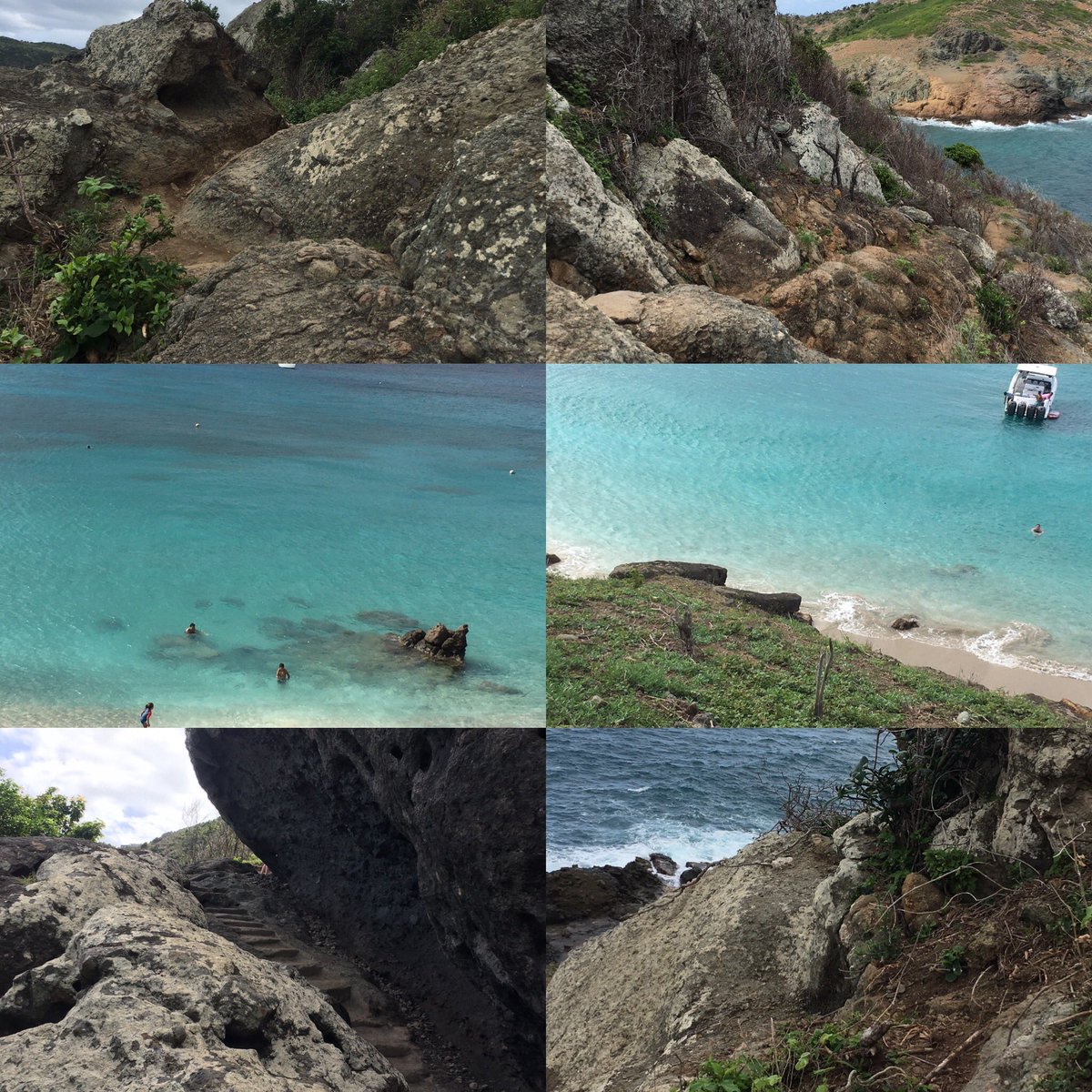 PezzellaMelinda's tweet photo. My favorite hike to the most incredible beach. #Colombierbeach #stBarts #nofear https://t.co/5BcdPDr1T1