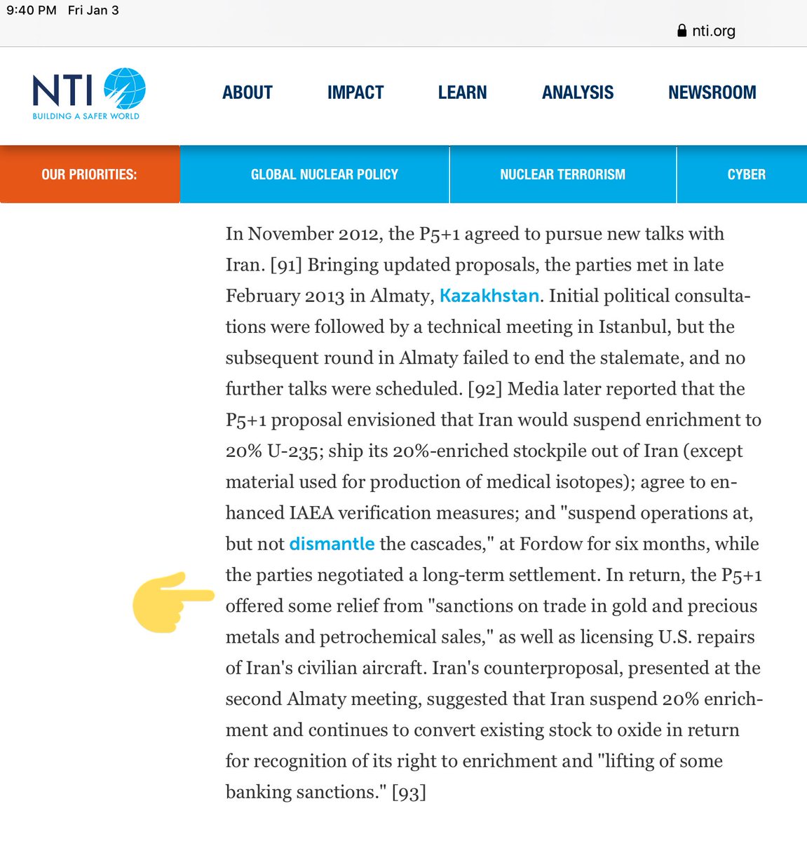 Part of the Iranian peace deal was to get Iran access to their OWN $10 Billion that’s been frozen since 1979, to reduce their reliance on smuggled gold & the mobsters who thrive off the crimes of smuggling, money laundering & exploitation. https://www.nti.org/learn/countries/iran/nuclear/