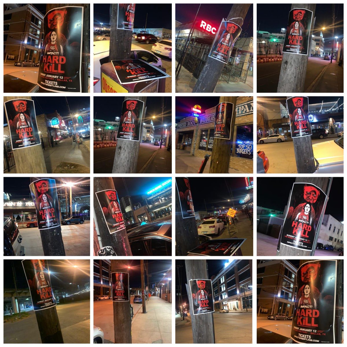 ThisIsTNA's tweet photo. #HardToKill is hard to miss all over Dallas - thanks to @ao88 and her team as well as Kyle and his team helping get the word out! 

Get your tickets for January 12th HERE: https://t.co/ZdlDPfJfQc https://t.co/KhxikI821y