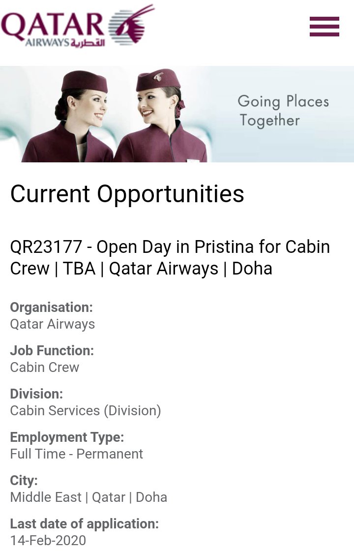 cabincrewpanel's tweet photo. #Qatarairways cabin crew open day in #Pristina
https://t.co/PiN2GNQkZW https://t.co/Ybhe43wUtN