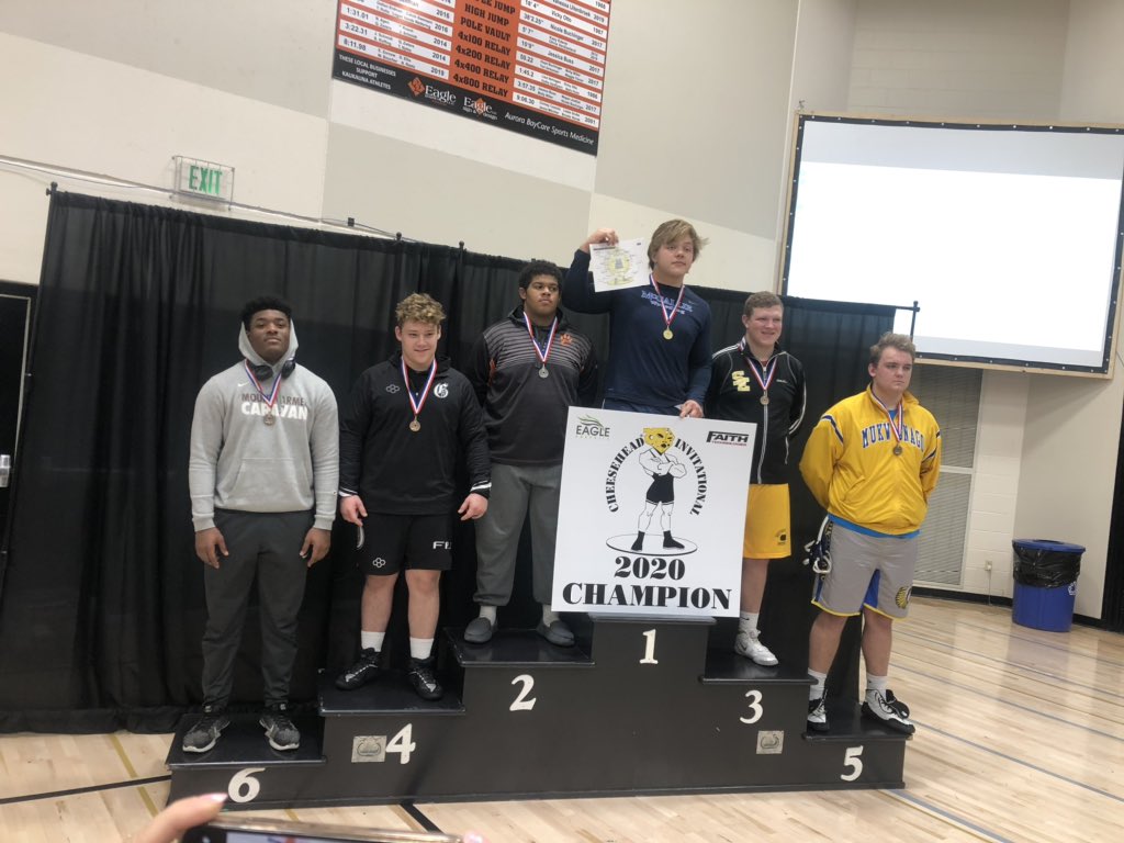 Cheesehead_HS's tweet photo. 285 pound place winners at the 22nd annual #CheeseheadInvitational Great effort gentlemen 👍🏼 #embracethegrind https://t.co/Dubln5nSS8
