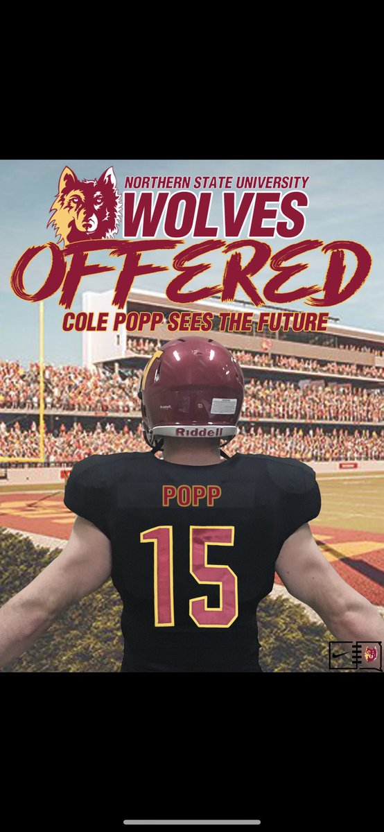 ColewPopp's tweet photo. Blessed and thankful to receive a scholarship offer from Northern State University! #GoWolves 🐺 https://t.co/pP8ENPHnid