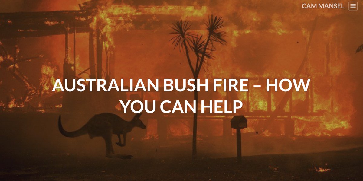 CamMansel's tweet photo. Here is a more indepth idea of how we can help fight the #AustralianFires -  https://t.co/m3hCXe4eRJ https://t.co/oNAylq4Foc