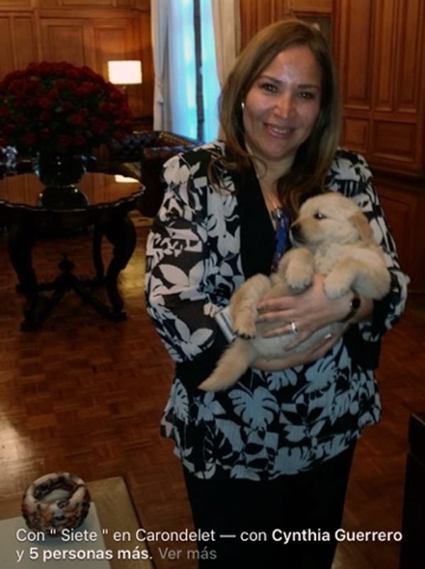 CuenteroMuisne's tweet photo. Como Rafael ya no se acuerda que Pamela Martínez trabajaba en el Palacio Presidencial, me permito refrescarle la memoria con una foto de cuando trabajaban juntitos, e incluso le cuidaba su mascota (no a Carlos Ochoa, sino su otro perro: Segismundo). https://t.co/D0vGcfTed1