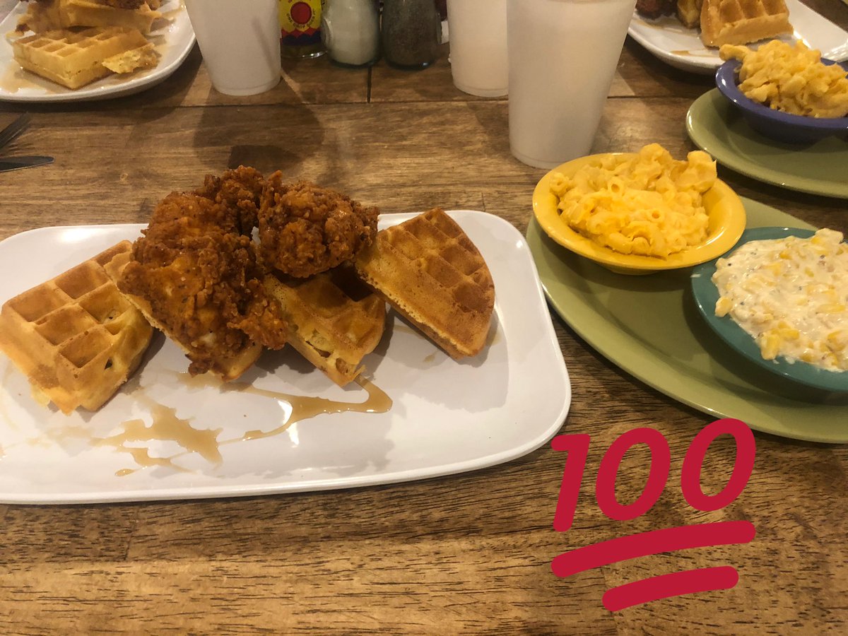 Last Road Trip Picture. Another meal with @JakeMowery at The Coop in Winter Park, FL. The chicken &amp; waffles are fantastic. But the creamed corn....I had no idea it could be that good. #Ridiculous