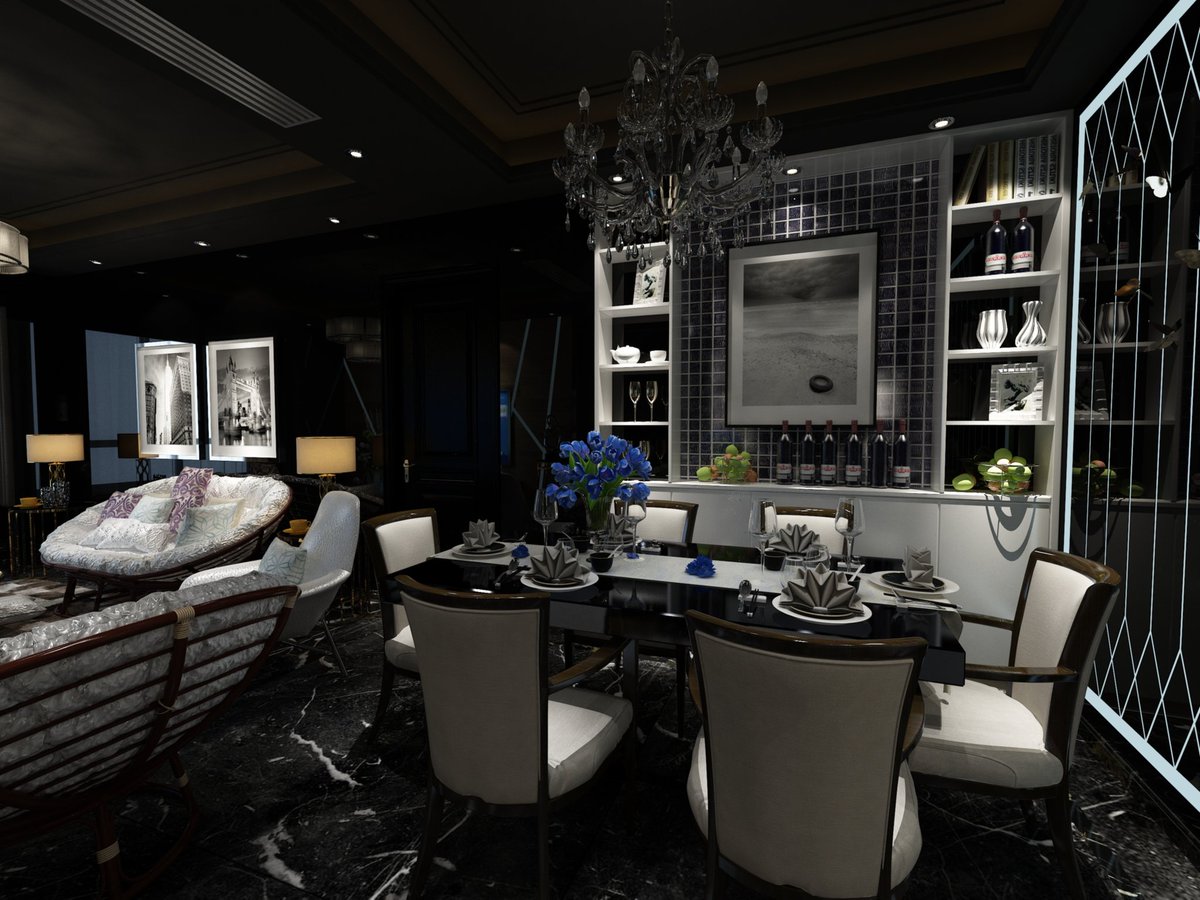 MVY_Viz's tweet image. cozy dark theme  private lounge /mini bar/dining 
#interiordesign #VRayNext