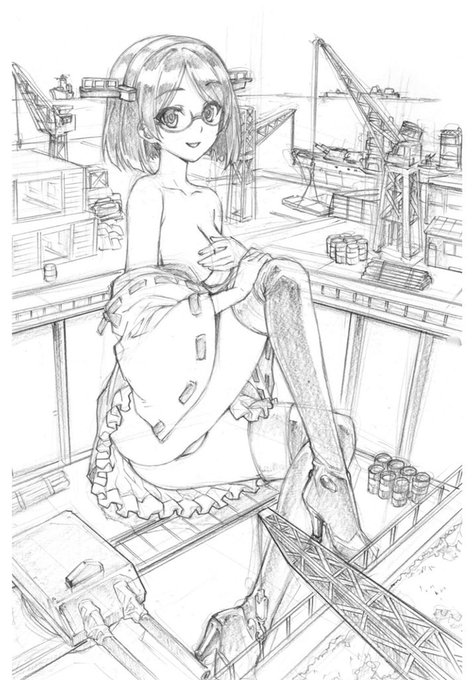 艦これの霧島。
同人用に描いたモノ。
アニメ化前なのでどうい作品なのかよくわかってない頃なので空想で巨大女ジャンルにカテゴライズしてました。 