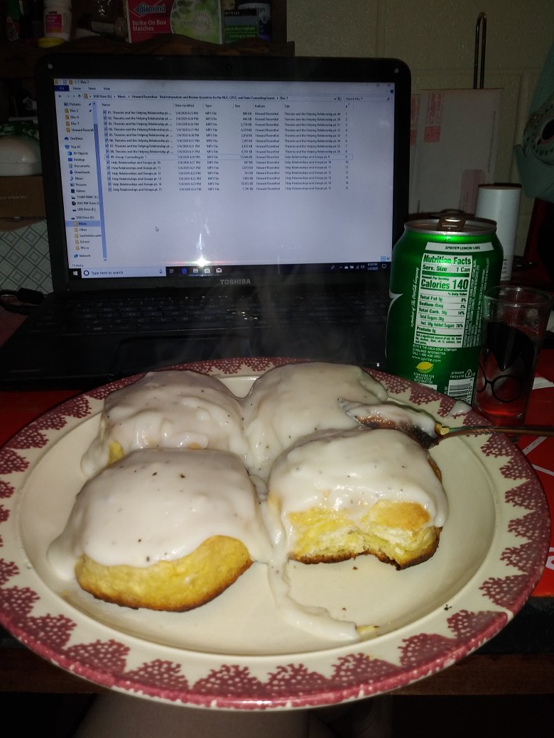 crazypreslylady's tweet photo. Gotta remain sustained #biscuitsandgravy #tequila #sprite #nce #stillorganizing https://t.co/1xmBVnXuvD