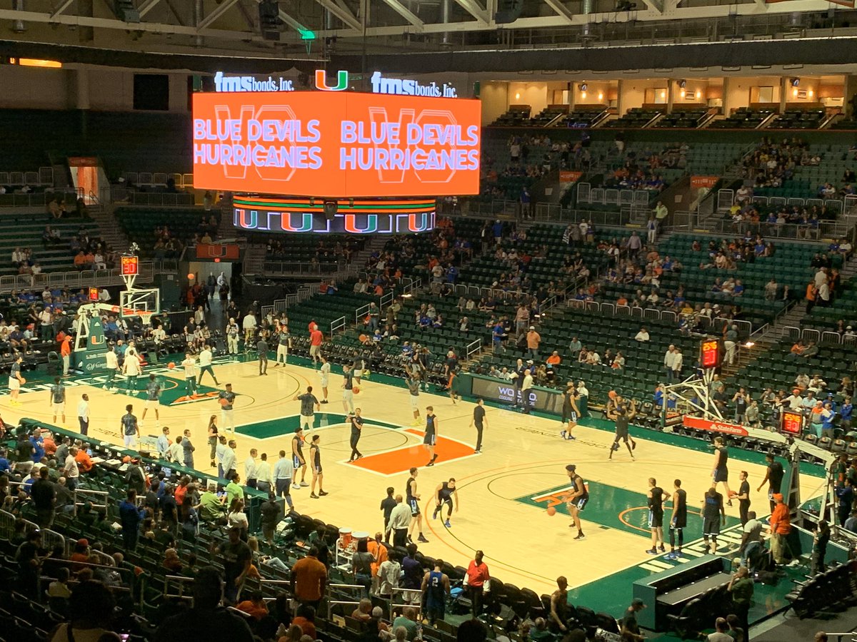 CoachMc12's tweet photo. In Miami, Florida for a few days and tonight we are taking in the Miami &amp; Duke BB Game, https://t.co/a18PkSjyFP