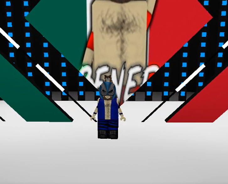 REWOfficial's tweet photo. #REWWinterSlam in the opening match it is 3 stages of hell between Dame McMahon and @El_BenericoRBLX. Benn wins the Hardcore stage, while Dame wins Falls Count Anywhere. It comes down to Hell in a Cell which is won by Benerico, and he gets a 2-1 victory! https://t.co/pR7ItPfmma