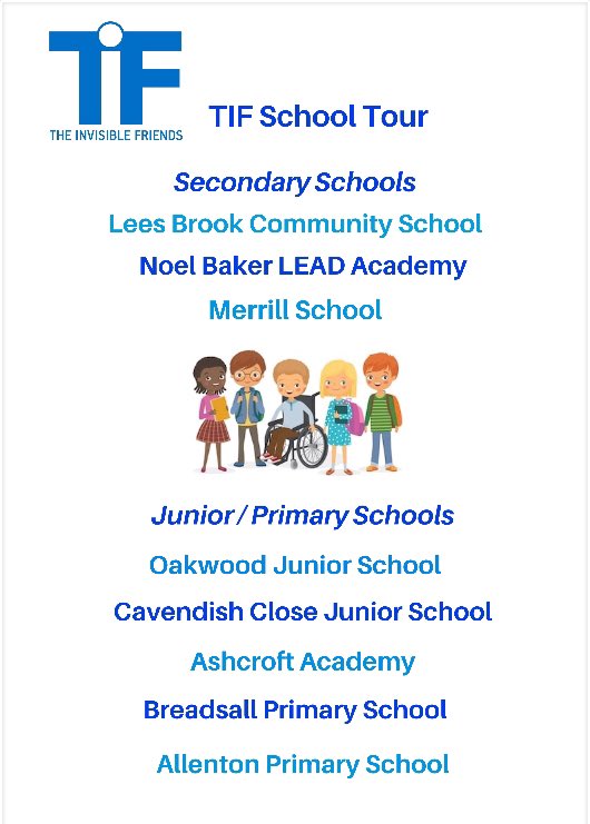 This year I plan on offering to go into Secondary School’s &amp; Primary Schools to helpnboth the students and the staff better understand what it is like for pupil’s at school living with an Invisible Disability. Here’s the school’s I will be contacting ⬇️