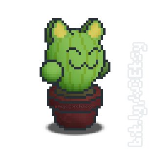omegaCarotene's tweet photo. @NokturnalMisfit you comment inspired me to Finally #pixelArt this lil’ kit, like a full year n a half later! 😅 :3 😛
(well, a first pass, at least)

#catcus #catuar #catCactus #catplant 🌱 https://t.co/DH07H13UcV