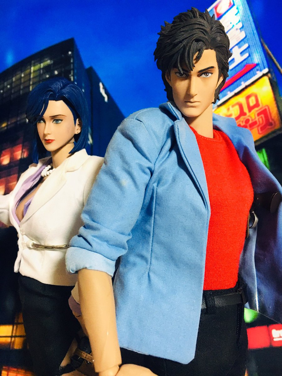 ホットトイズ　CITY HUNTER フィギュアセット 2体　おまけ付き 冴羽の獠ちゃんが届いた🖤これで存在するシティーハンターのホット