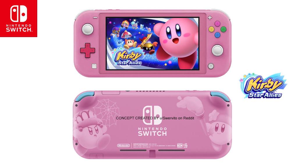 No te pierdas este genial fan-art de Nintendo Switch Lite versión Kirby -  Nintenderos