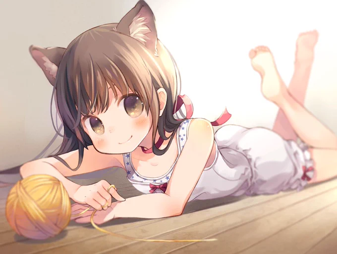 横に描く予定の猫が気に入らないまま進めた結果、他がほぼほぼ書き上がっちゃった。 