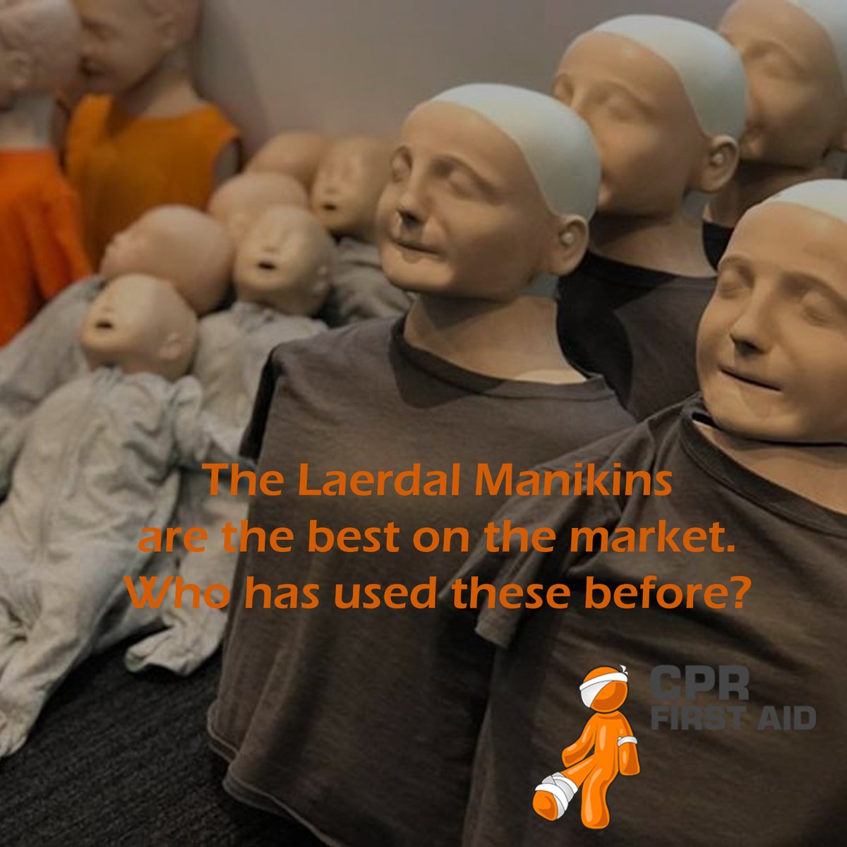 CPR_First_Aid's tweet image. Is it time for your refresher in first aid? Remember we use the best manikins on the market so that you can have an enjoyable accredited learning experience. Have you used these manikins or others and what is your feedback so that we can ensure we have the best.