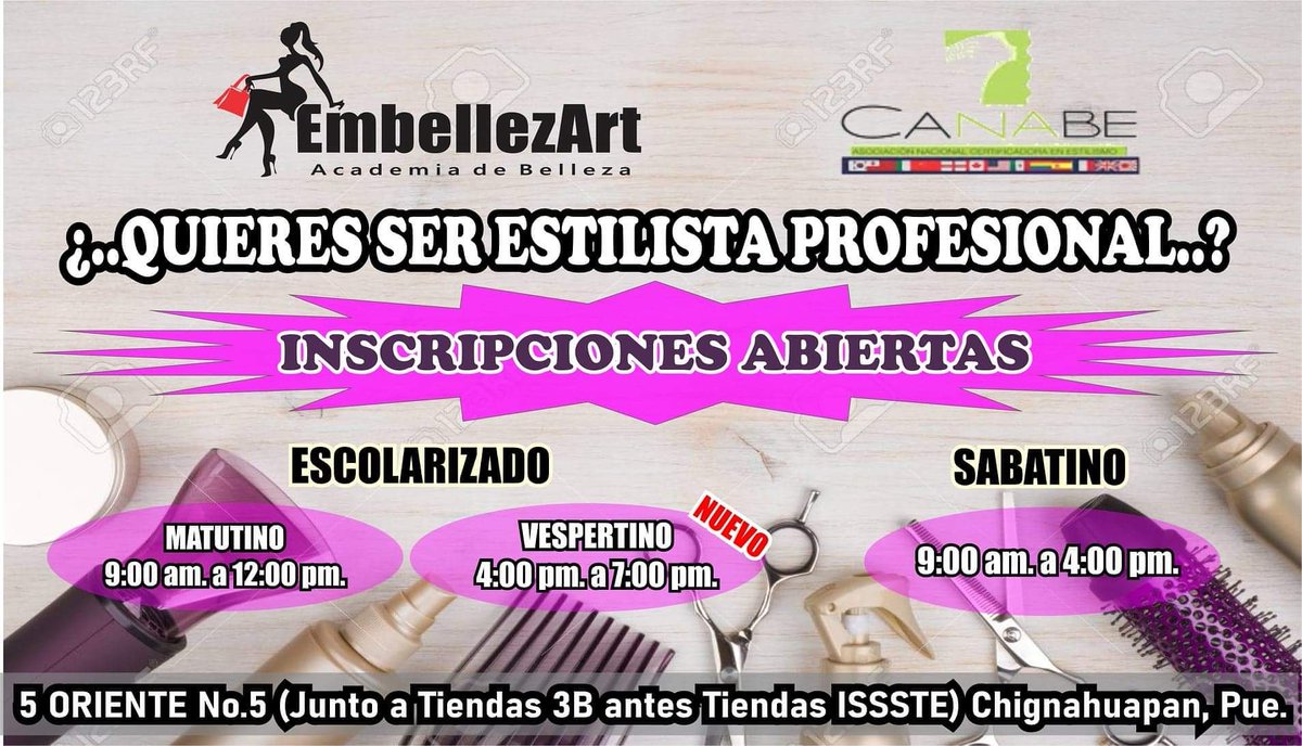 CortesYovis's tweet photo. SI TE INTERESA SER UN ESTILISTA PROFESIONAL...
💅💇💆👰👌👄
VEN E INSCRÍBETE CON NOSOTROS CONTAMOS CON EL MEJOR PLAN DE ESTUDIOS, PROFESORES CERTIFICADOS PROFESIONALMENTE Y EN CONSTANTE ACTUALIZACIÓN. 
#SomosEmbellezarte  #ÚneteAEmbellezarte 
#EducaciónDeCalidad #SomosLosMejores https://t.co/XMJVZj8s5K