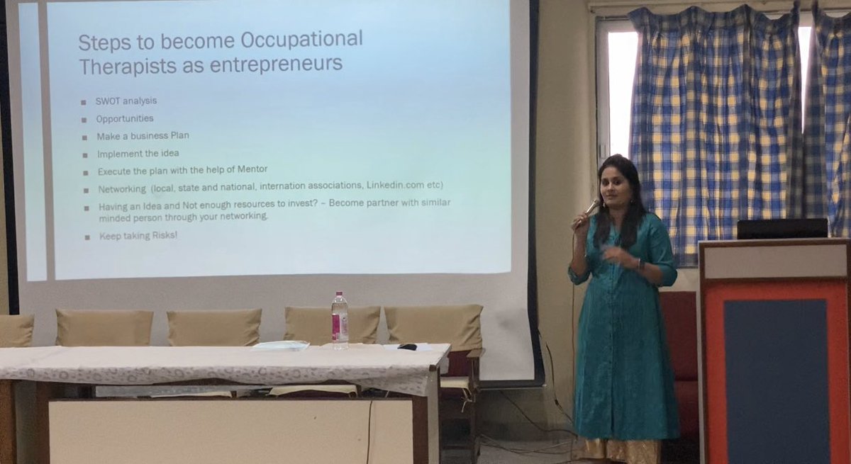 DrHiralKhatri's tweet photo. It was great to be Chief-Guest at the Association of Occupatinal Therapy, Gujarat (India) COTE event in Ahmedabad, India.
My talk was on “Entreprenuership in #OT”. Visiting home country & loving my OT-life.
#aota #otd #ot365 #otbebold #otd #otac #OccupationalTherapists #aota20 https://t.co/Bx7nZo5Uer