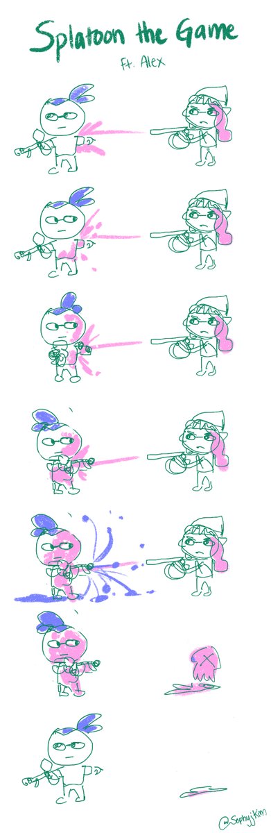 Sophyjkim's tweet photo. This game is suffering. @Zyliant #Splatoon #Splatoon2 https://t.co/QWThTTKGm1