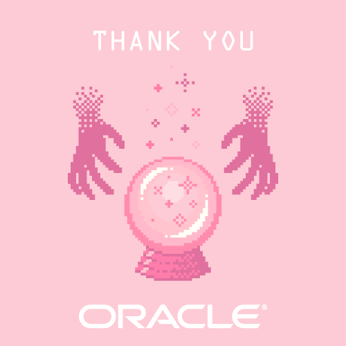 rosehackucr's tweet photo. We're so FORTUNEate to have @Oracle sponsor #ROSEHACK2020 🔮 
Oracle offers a comprehensive and fully integrated stack of cloud applications and platform services. With them as our partner, we predict free merch, on-site interviews, and much much more in your near future✨ https://t.co/gzNkaLl0B4