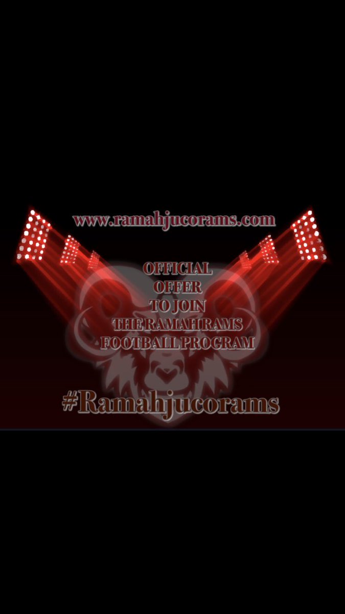 Extremely Blessed and Honored to receive an Official Offer from Ramah Juco‼️🙏🏽 <a href="/train0187/">TRAINBUILT PERFORMANCE</a> <a href="/YoureNextTrain1/">Y. N. T. 🤘🏿🤘🏾🤘🏼</a> <a href="/pat_stoddard/">Coach Stoddard</a> <a href="/Coach_RHarris/">Roderick Harris</a> <a href="/JamieRevis1/">JAMIE REVIS</a> #Rams