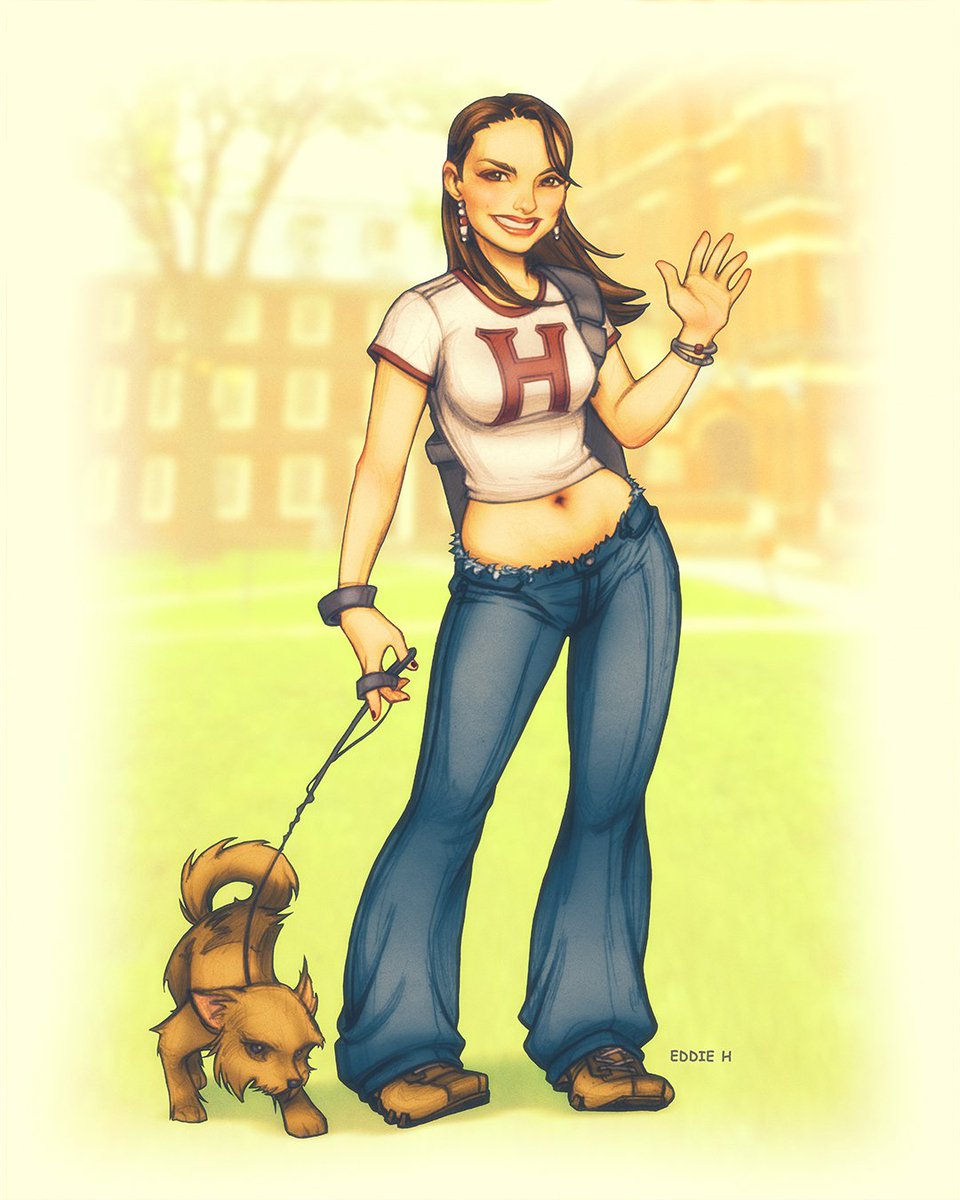 EddieHolly's tweet photo. Natalie goes to school :) #natalieportman #harvardstudent #eddieholly #eddieh #art #fanart #illustration #drawing #animation #sketchbook #digitalart #characterdesign #newart #pinupart #petdog #furbaby #cutegirl #croptop #ootd #lowrisejeans https://t.co/NKg28s2Jae