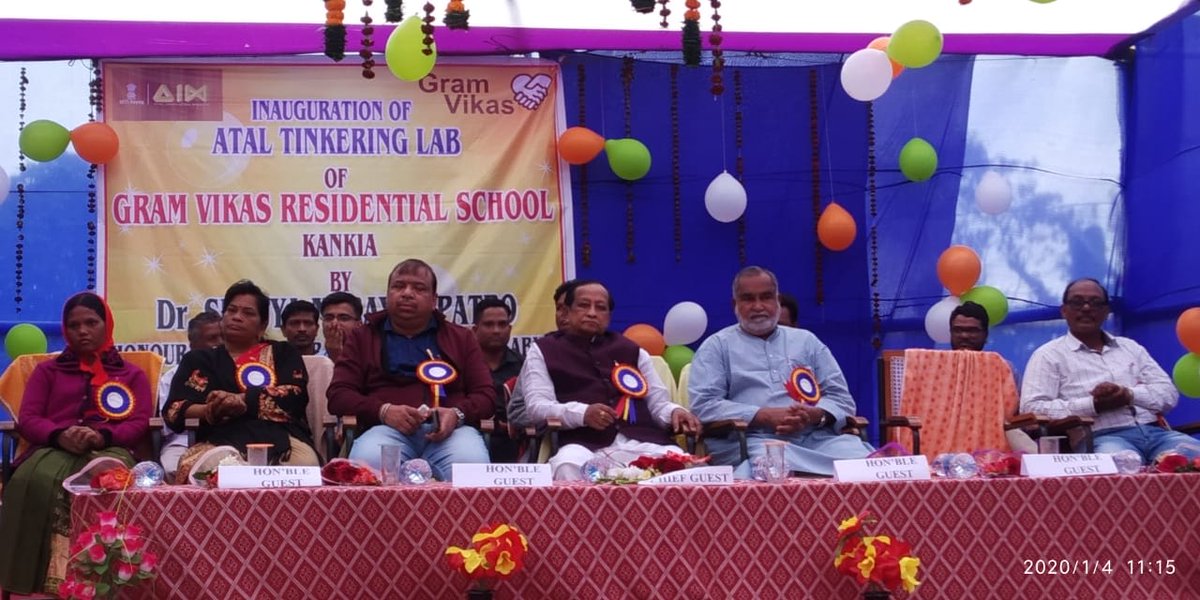 GramVikasSchool's tweet photo. The Hon'ble Speaker in his address highlighted the significant contribution made by @GramVikasIN Founder Chairman Joe Madiath in the different fields of Rural Development including education. He said, recent Noble laureates have also worked with Gram Vikas &amp; Joe. 

@amitabhk87 https://t.co/KcZDwd730Z
