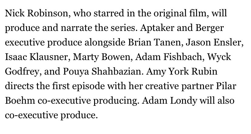 nick robinson IS returning as simon spier, he’ll be narrating along side victor and is producing the show it’s been kept under wraps whether or not he’ll be physically appearing on the show (aside from flashbacks) the rest of the movie cast is not expected to return