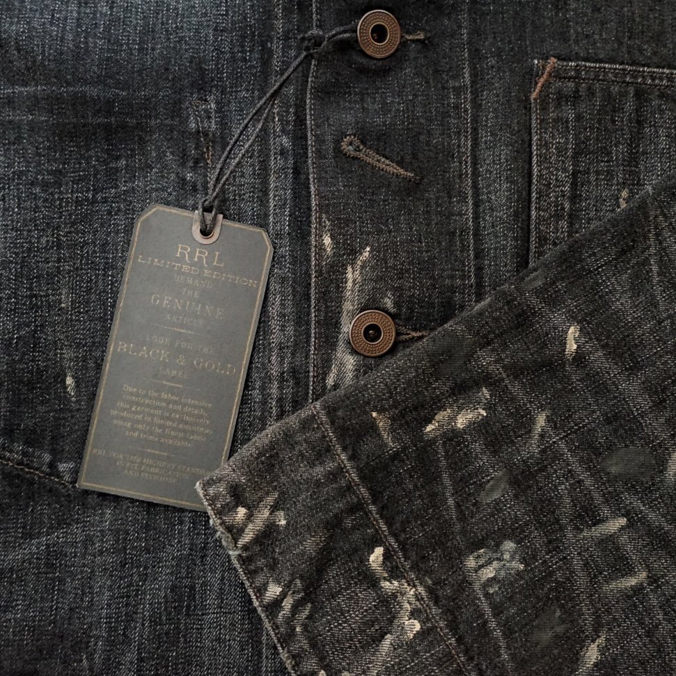 GARYUmeki's tweet photo. .
RRL Limited Edition.
.
20年代のエンジニアコートのデザインを基に全体にペイントを施した200着限定ジャケット!
Sサイズ、Mサイズ1点ずつのみです!
.
#rrl #doublerl #rrlstyle #ralphlauren #denim #limiteedition #denimjacket #jacket #ダブルアールエル #ラルフローレン #仙台 https://t.co/0ffg1IBU3y
