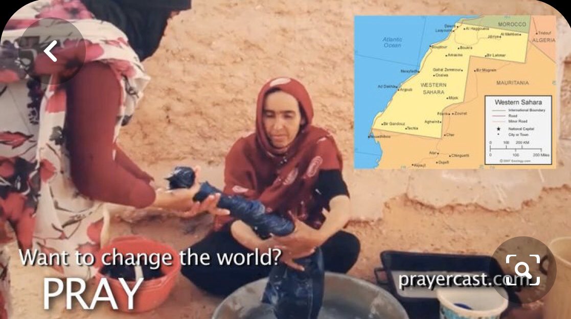 ChristnaCookLee's tweet photo. Pray for Western Sahara with this short video: https://t.co/r61shIsqGn #PrayForEverybody https://t.co/R13GuGMfyy