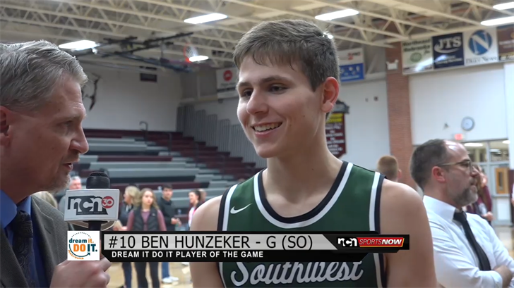 NCNSports's tweet photo. INTERVIEW: @LSWHoops sophomore @BenHunzeker stepped up big both offensively AND defensively on Saturday. #nebpreps https://t.co/E0dVEfWCdO https://t.co/GsG3oq9QUv
