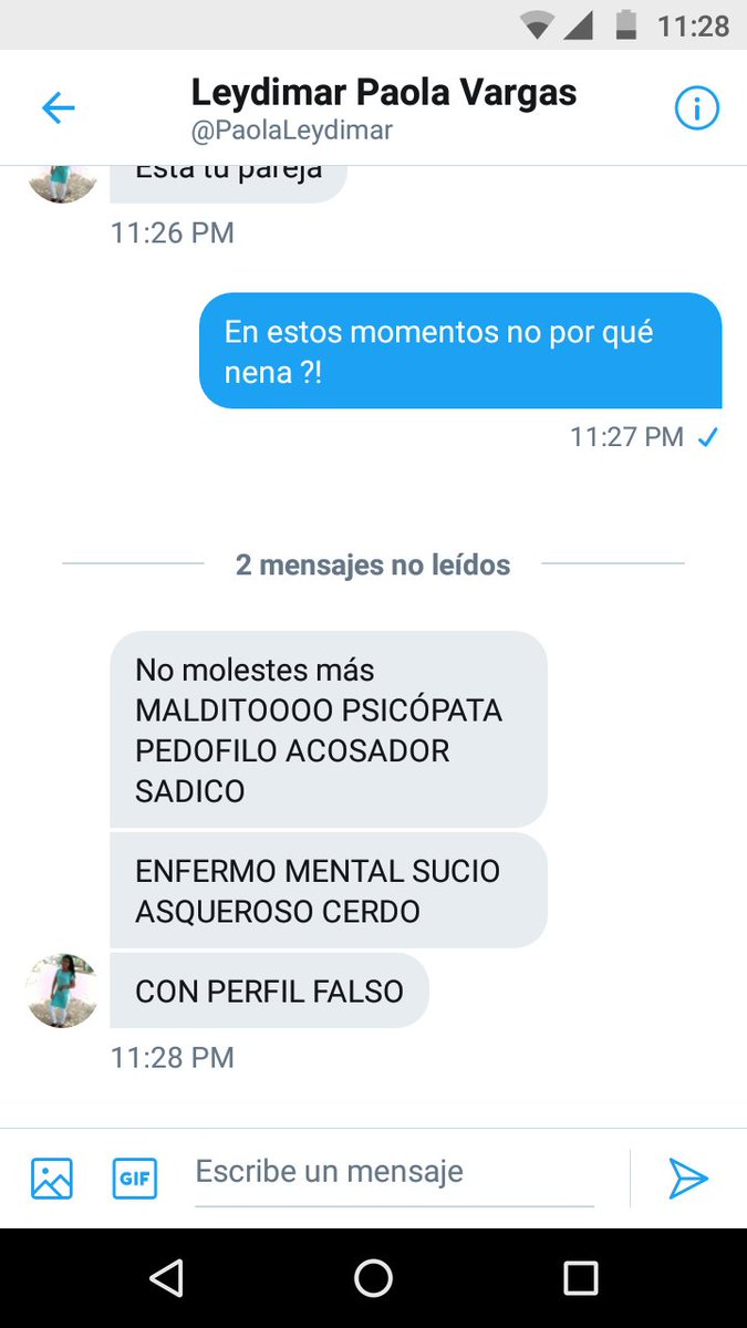 pareja_28's tweet photo. No entiendo a esas personas que nos escriben y racionan así solo por qué no emos subido foto de nosotros somos nuevo en esto y no conosemos a nadien no es para que nos traten así https://t.co/L3AUxfJnh2