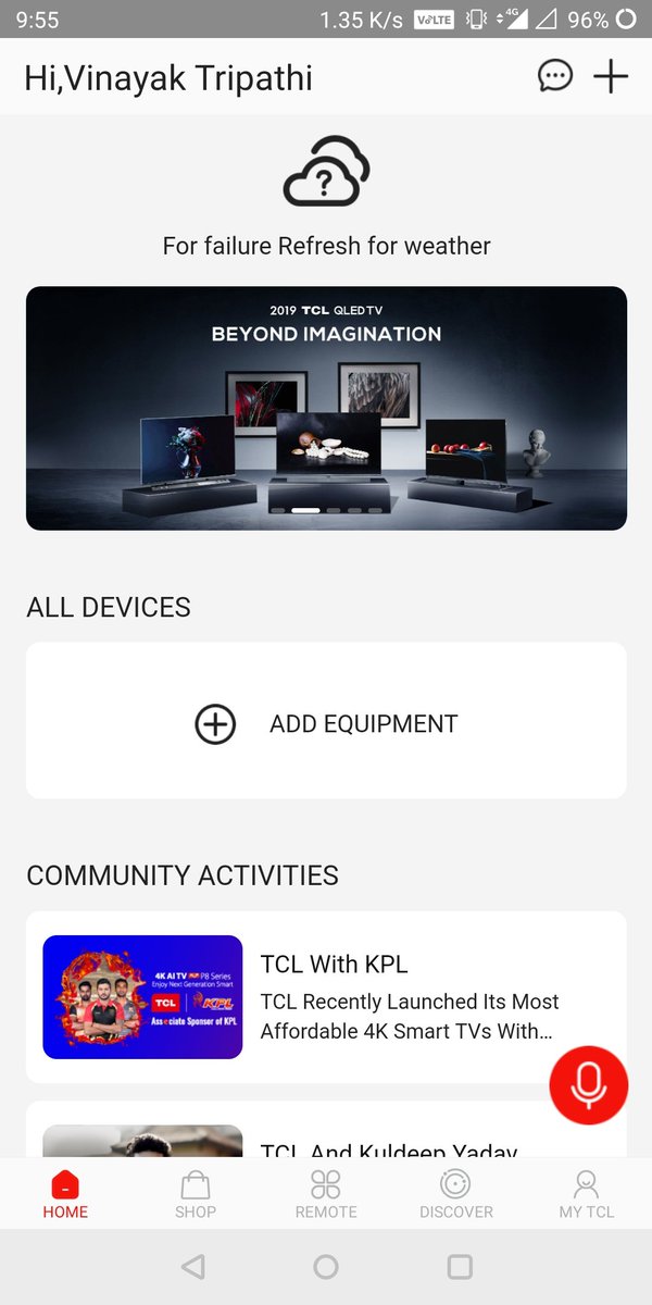 thevnayak's tweet photo. @tcl_india Downloaded &amp; Registered! 👍

🔥🔥 Participate in #TCLHomeApp 𝗖𝗼𝗻𝘁𝗲𝘀𝘁 by @tcl_india &amp; stand a chance to 𝗪𝗜𝗡🏆 a TCL 4K AI TV! 🔥🔥

#ContestAlert #4KAITV

Join 🙋🏻‍♂️ 

@GeeknGlam @vinayak8910 @thevaibhu @zaffna @skhambre https://t.co/VuSLrc4UnB