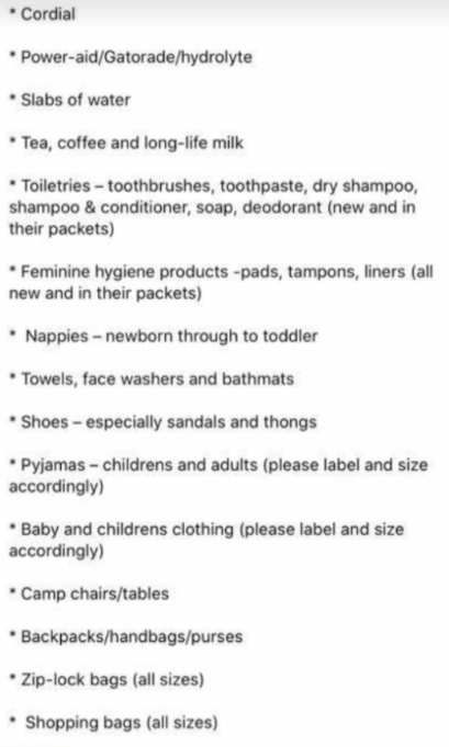 cold_xpress's tweet photo. Please try and stick to this list when it comes to things to donate! https://t.co/SIV5tTojQw
