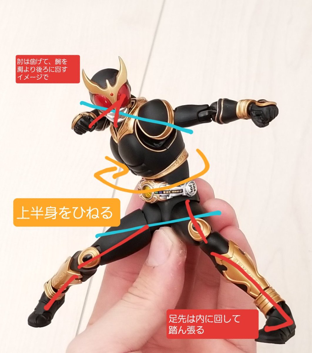 とりぴー ポーズ解説本販売中 殴る直前の構えです とりポージング