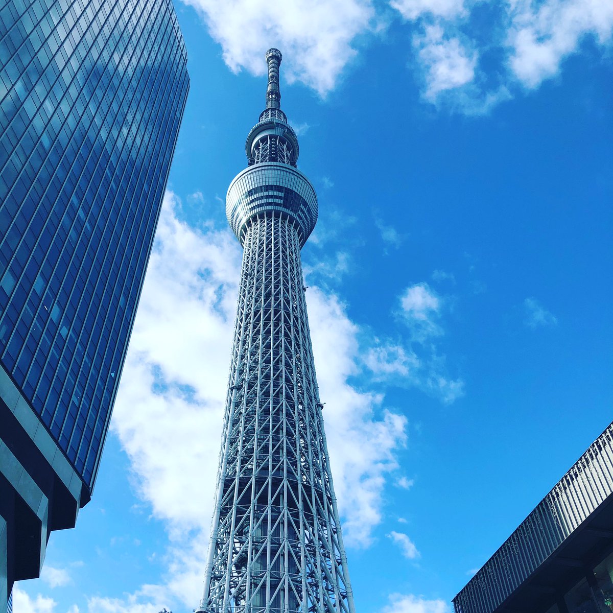 bigzou's tweet photo. 久し振りに間近でスカイツリーをみた https://t.co/SqPEkLfWpv