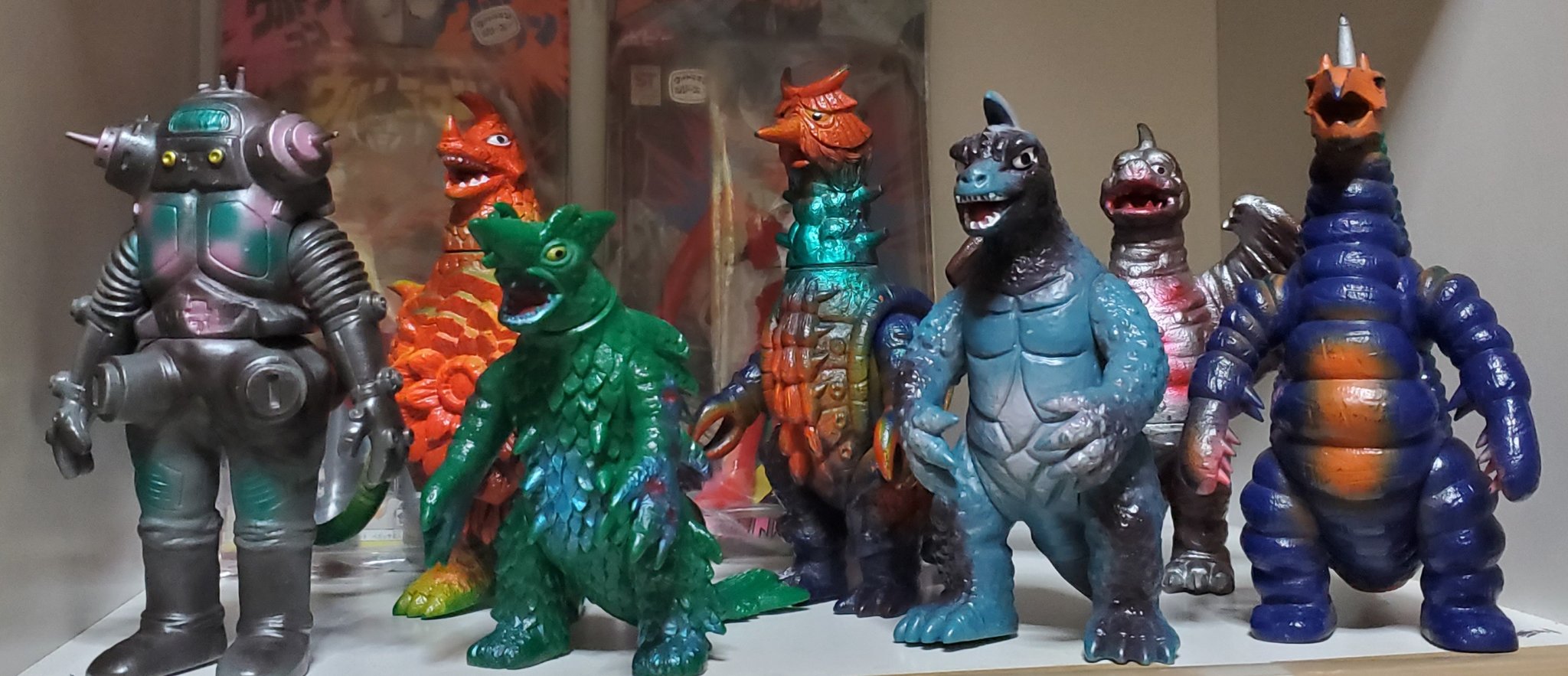 当時物 ポピー キングザウルスシリーズ ライブキング ソフビ マルサン