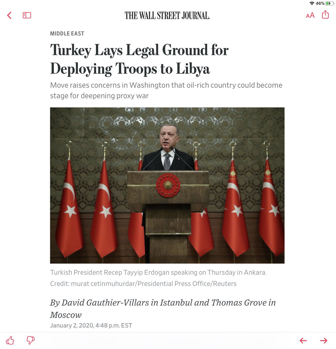 Oh, a PS.Erdogan wanting a new Ottoman Empire?Well, what we call Libya was part of that Empire. From WSJ, since they paywall & I only get to see it through my news reader...