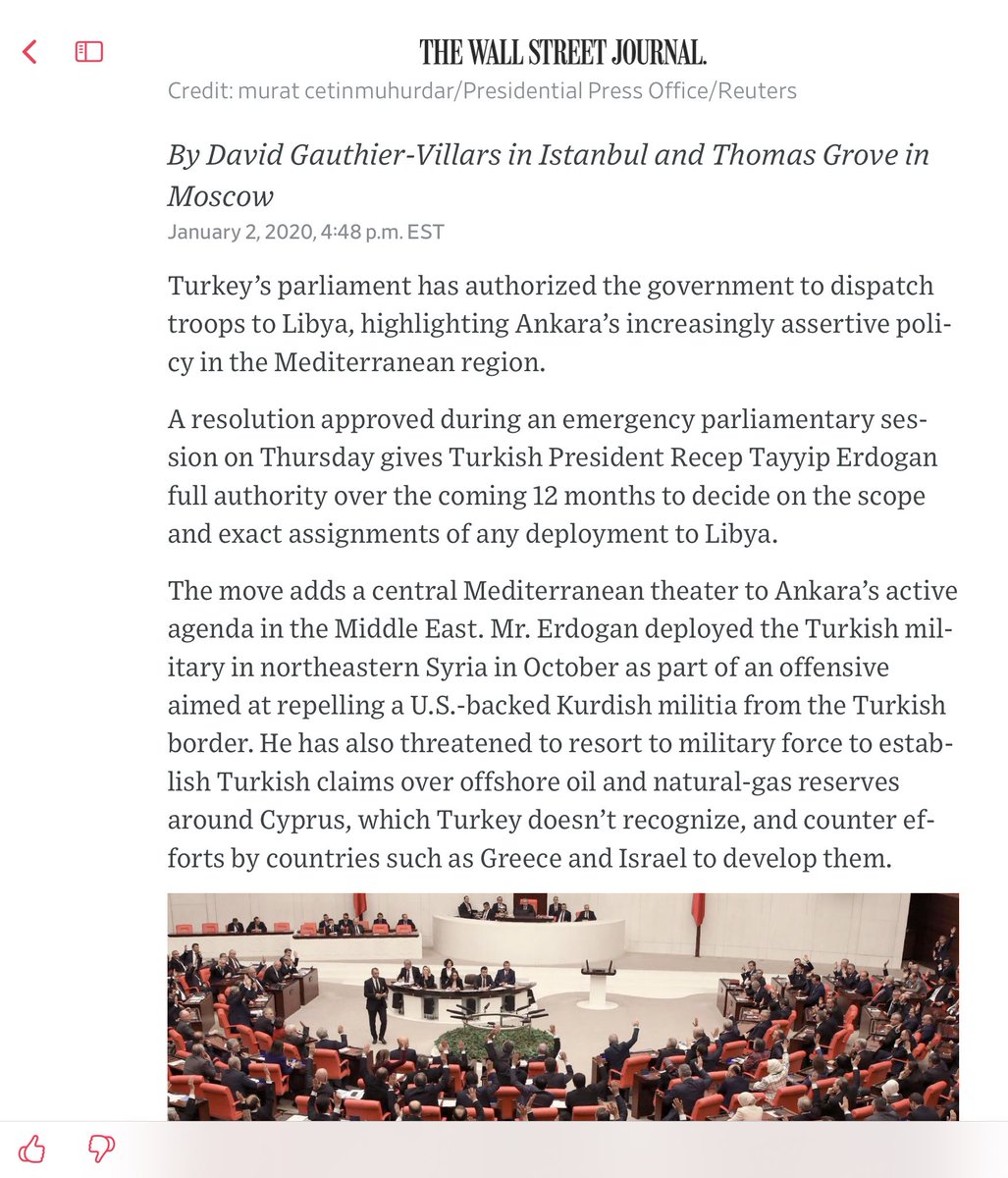 Oh, a PS.Erdogan wanting a new Ottoman Empire?Well, what we call Libya was part of that Empire. From WSJ, since they paywall & I only get to see it through my news reader...