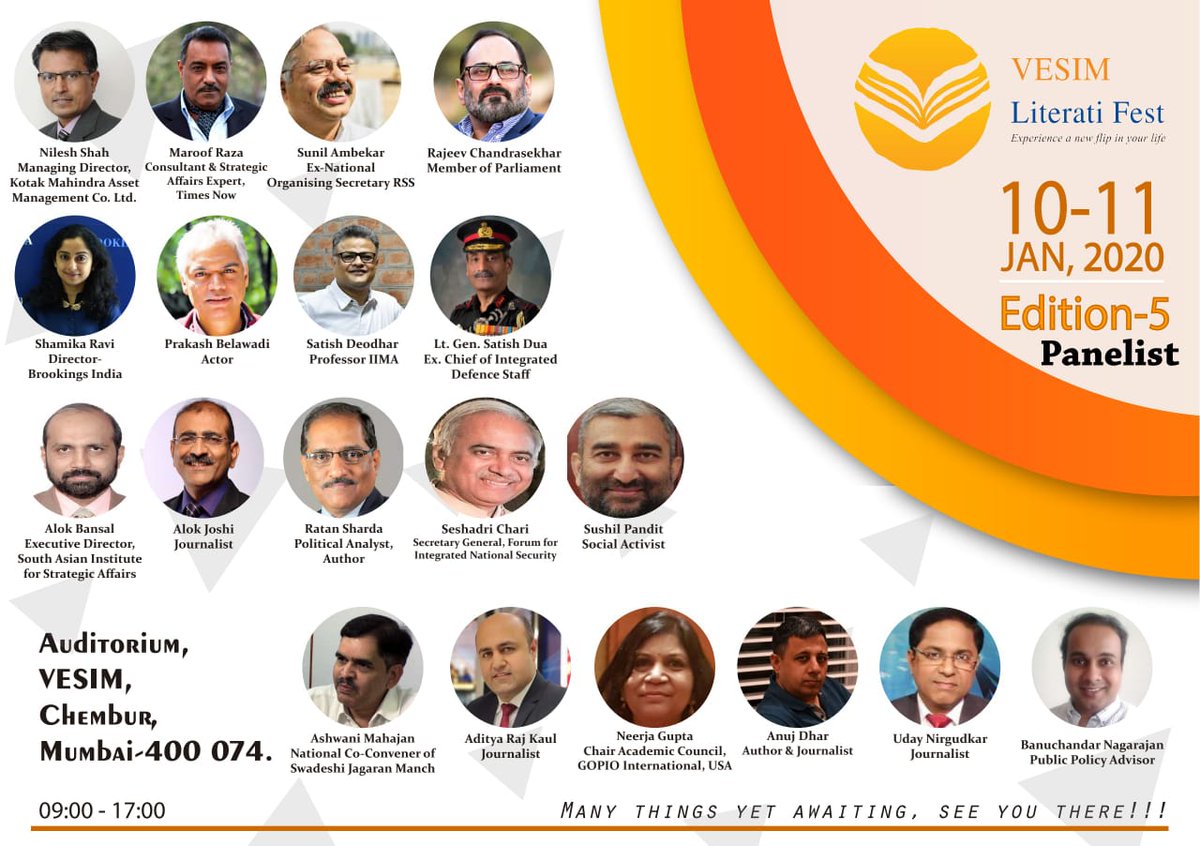 It's that time of the year again <a href="/VESIMLitFest/">vesimliteratifest</a>

Mumbaikars, I invite you for the 5th edition of #VesimLitFest to be held on 10-11January 2020 at <a href="/VESIMspeaks/">Vivekanand Management Institute - VESIM, Mumbai</a> campus.