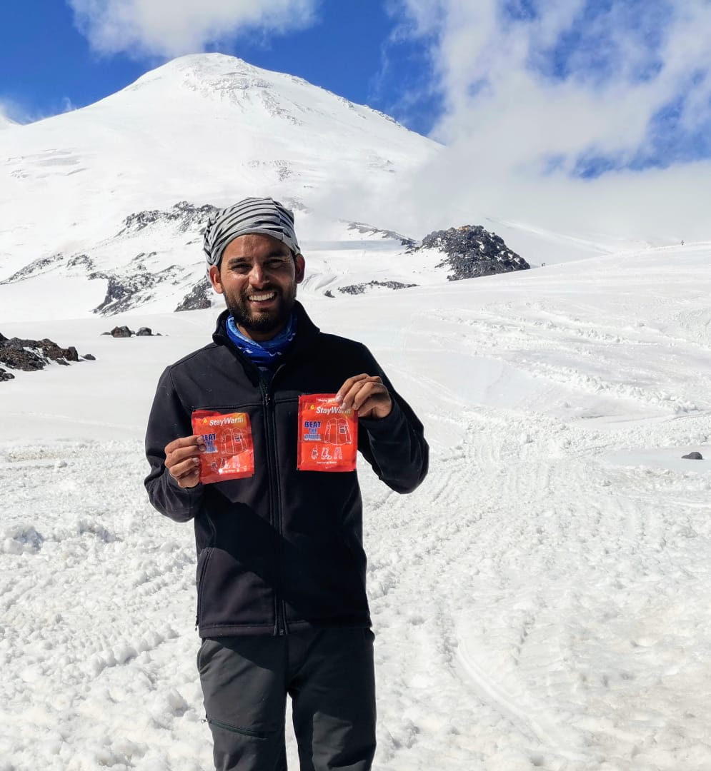 @Heat2Comfort Team wishes the best to @amgothTukaram1 for his summit #Aconcagua Very Glad he finds #StayWarm helpful on his treks to high altitude cold mountain treks! #trekking @startupindia @makeinindia #StayWarm is an instant, portable,non-electric warmer to #beatthechill
